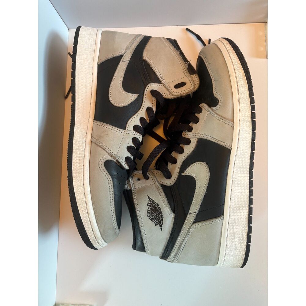 Nike Air Jordan 1 Retro High OG Shadow 2.0 7Y Hightop Sneakers Black Smoke Grey